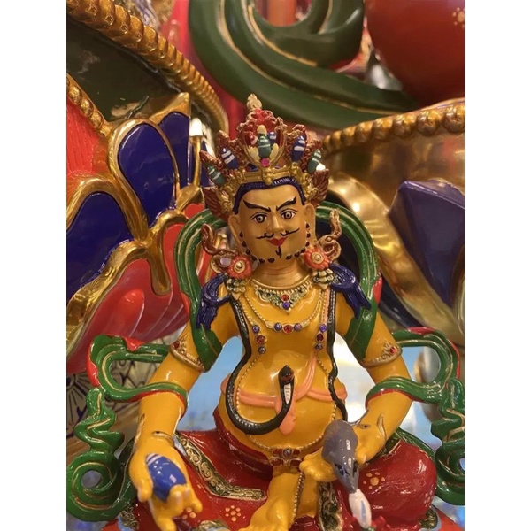 Tượng Hoàng Thần Tài Sơn Màu Cao 16cm