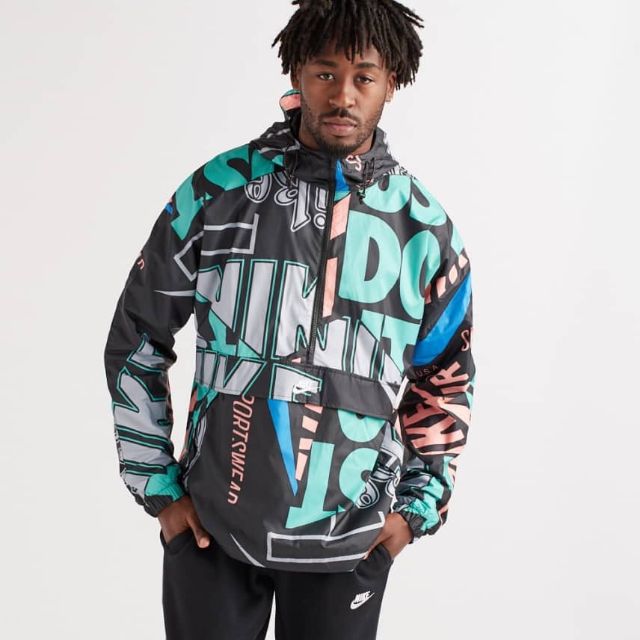 Áo Nike Men's Hooded All-Over Jacket in multicolor at Jimmy Jazz phiên bản giới hạn, hàng chính hãng | Shopee Việt Nam