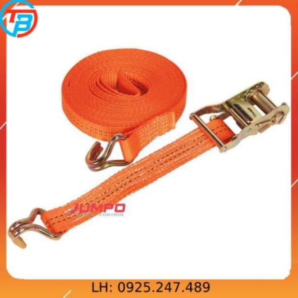 Dây cảo chằng hàng tăng đơ bản 35mm, Có Móc J, dài 1m-8m, tải trọng 2 tấn, chất liệu 100% Polyeter cường lực siêu bền