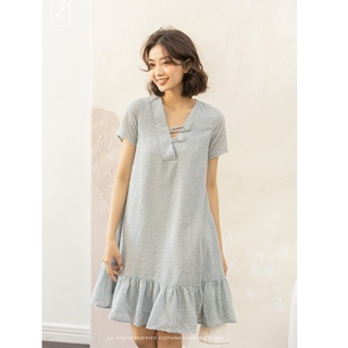 Olv - đầm rita grey loose dress