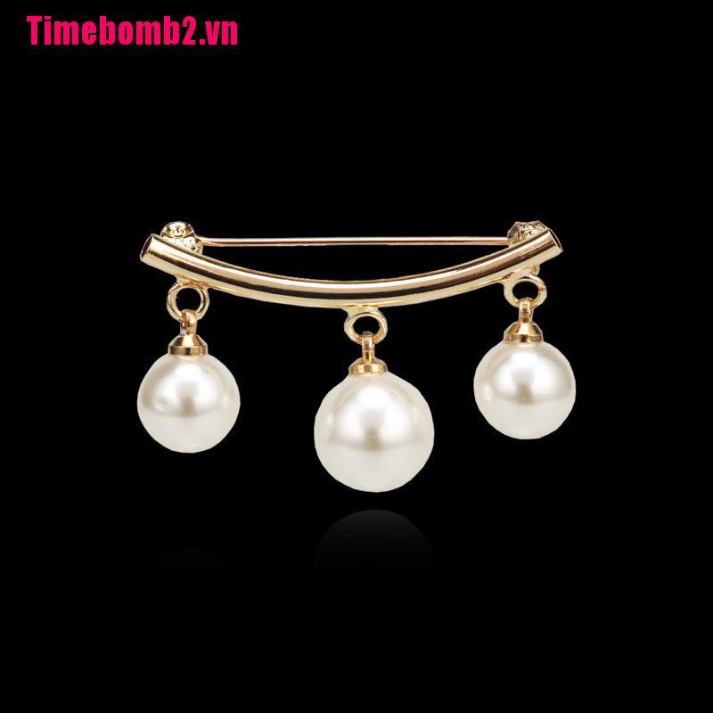 Ghim Cài Áo Đính Ngọc Trai Thời Trang Dành Cho Nữ