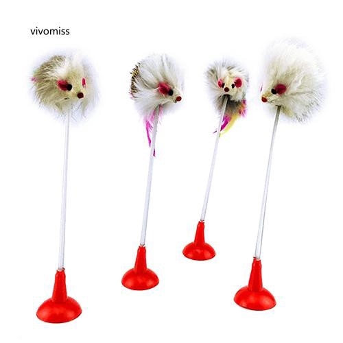 Đồ chơi chuột giả có giác hút cho mèo cưng