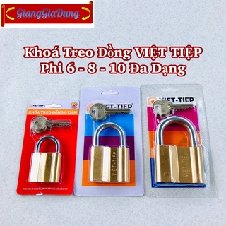 Ổ khóa đồng treo cửa việt tiệp nhiều kích cỡ