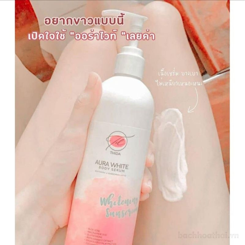 Serum dưỡng trắŉg da chốnǥ nắng Thida Aura White Body Thái Lan