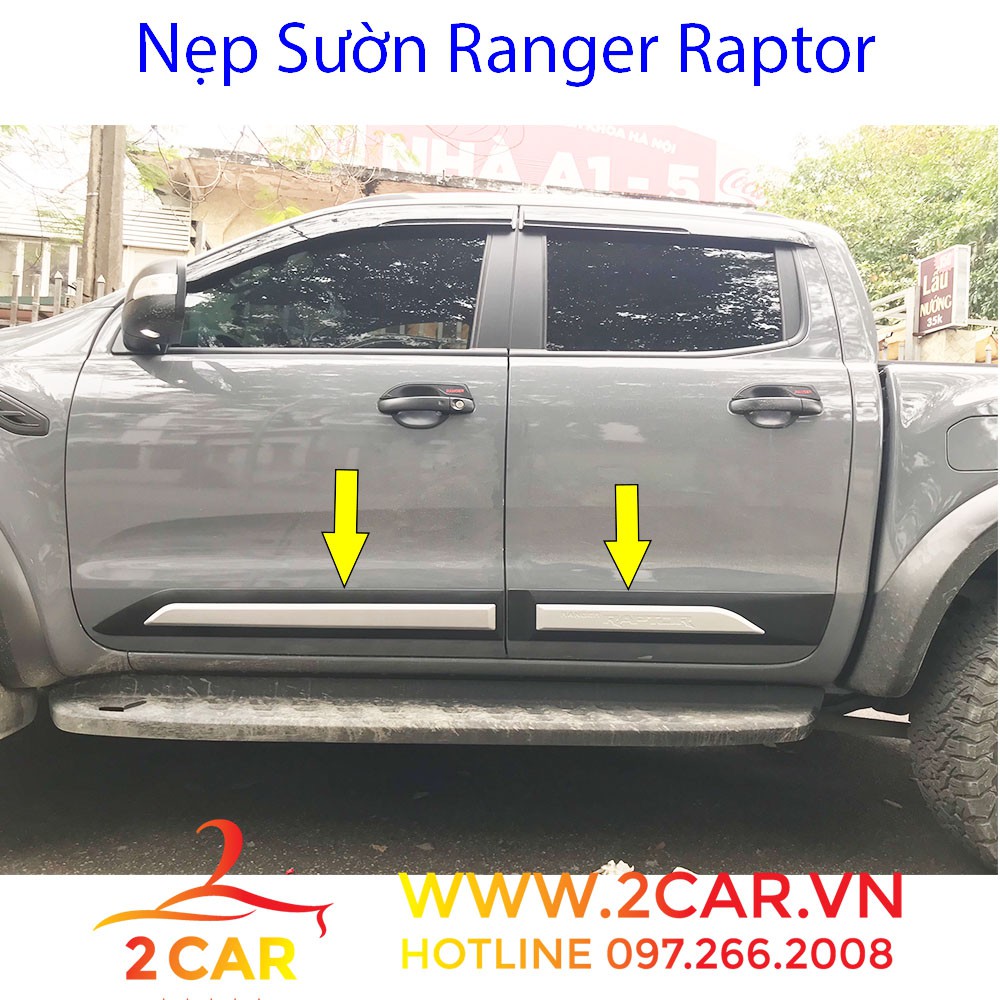 Nẹp Sườn Xe Ford Ranger Raptor cao cấp