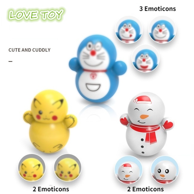 Nkodok NEW Small Squid Game Tumbler Roly-poly Bikachu Stress Relief Toy Cute Cartoon Toys Stress Reliever