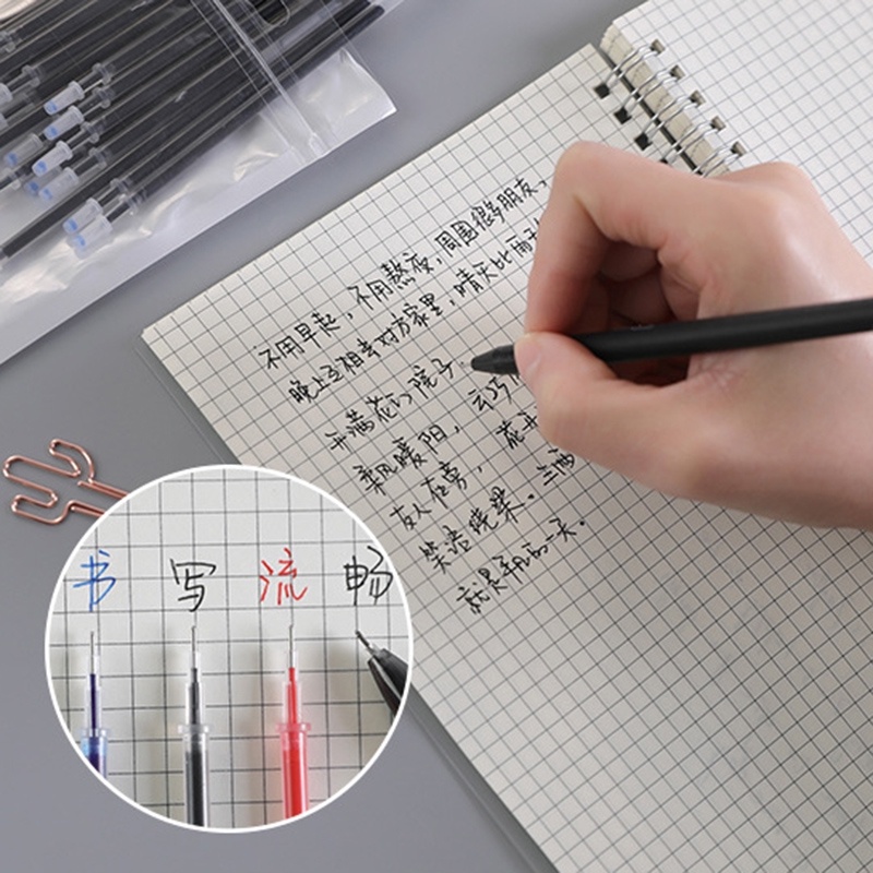 Set 10 Bút Bi Mực Xanh/Đen Ngòi 0.5mm
