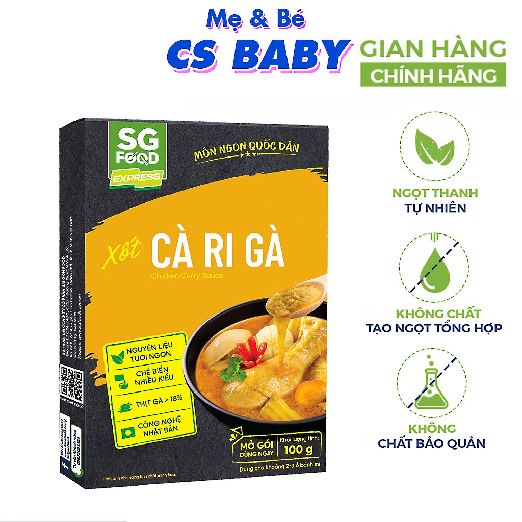 Xốt Cà Ri Gà Sài Gòn Food 100g CS Baby