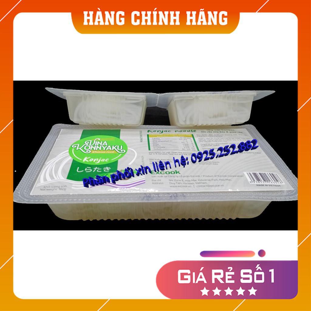 Mỳ Konjac / Mỳ Nưa - Thùng 24 hộp đơn cuộn 160g - Không đường, không đạm, không cholesterol - giảm béo, ăn kiêng | BigBuy360 - bigbuy360.vn