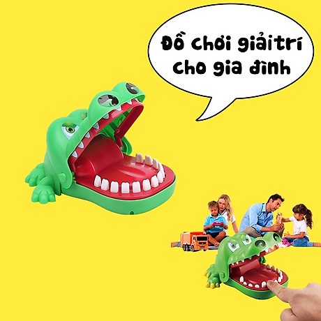 Đồ chơi Cá sấu cắn tay loại to cho bé - đồ chơi giải trí vui nhộn