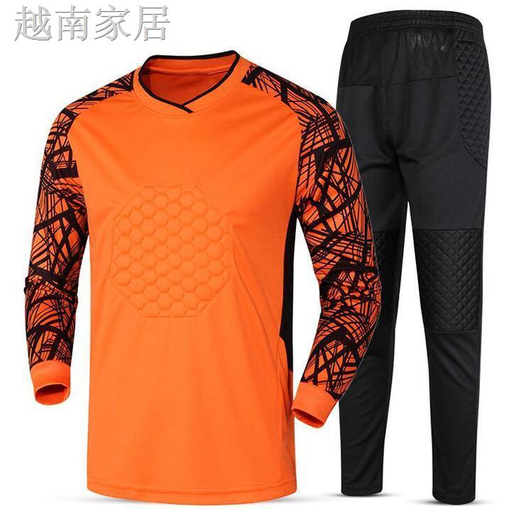 Bộ Đồ Thủ Môn Bóng Đá Tay Dài Dày Dặn Bảo Vệ Quần Short