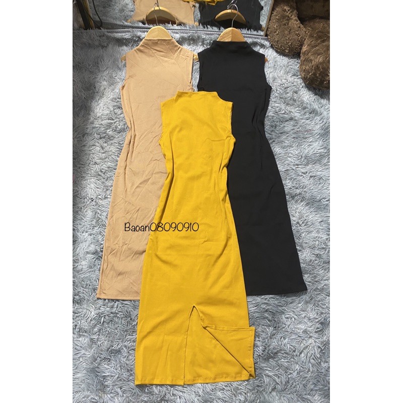 Đầm body chất Borip cổ cao 3 phân | BigBuy360 - bigbuy360.vn