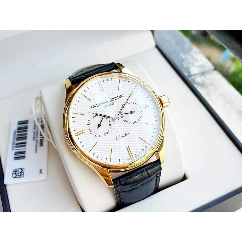 Đồng hồ nam chính hãng Frederique Constant FC-259BST5B5 - Máy Quartz pin Thụy Sĩ - Mặt kính Sapphire
