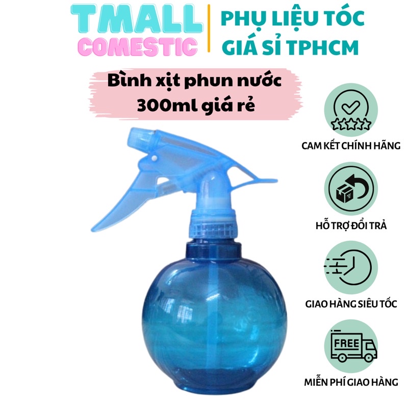 Bình xịt phun nước cây kéo để cắt tóc loại lớn nhỏ vừa 300ml nhỏ gọn tiện dụng PLTPINKY