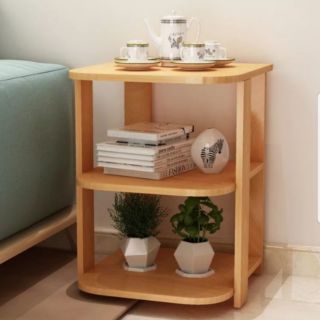 Kệ tủ đầu giường tab gỗ kiểu dáng đơn giản 3 tầng tiện lợi