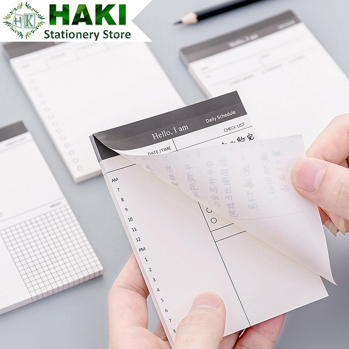 Giấy note giấy ghi chú thông minh 50 tờ HAKI lên kế hoạch hàng ngày NO16