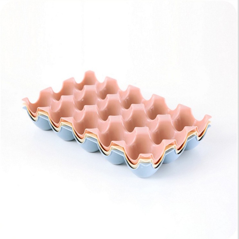 Khay đựng trứng tiện ích nhiều màu sắc, hộp đựng trứng bỏ tủ lạnh Dụng cụ nhà bếp, hộp bảo quản thực phẩm không lo bể vỡ