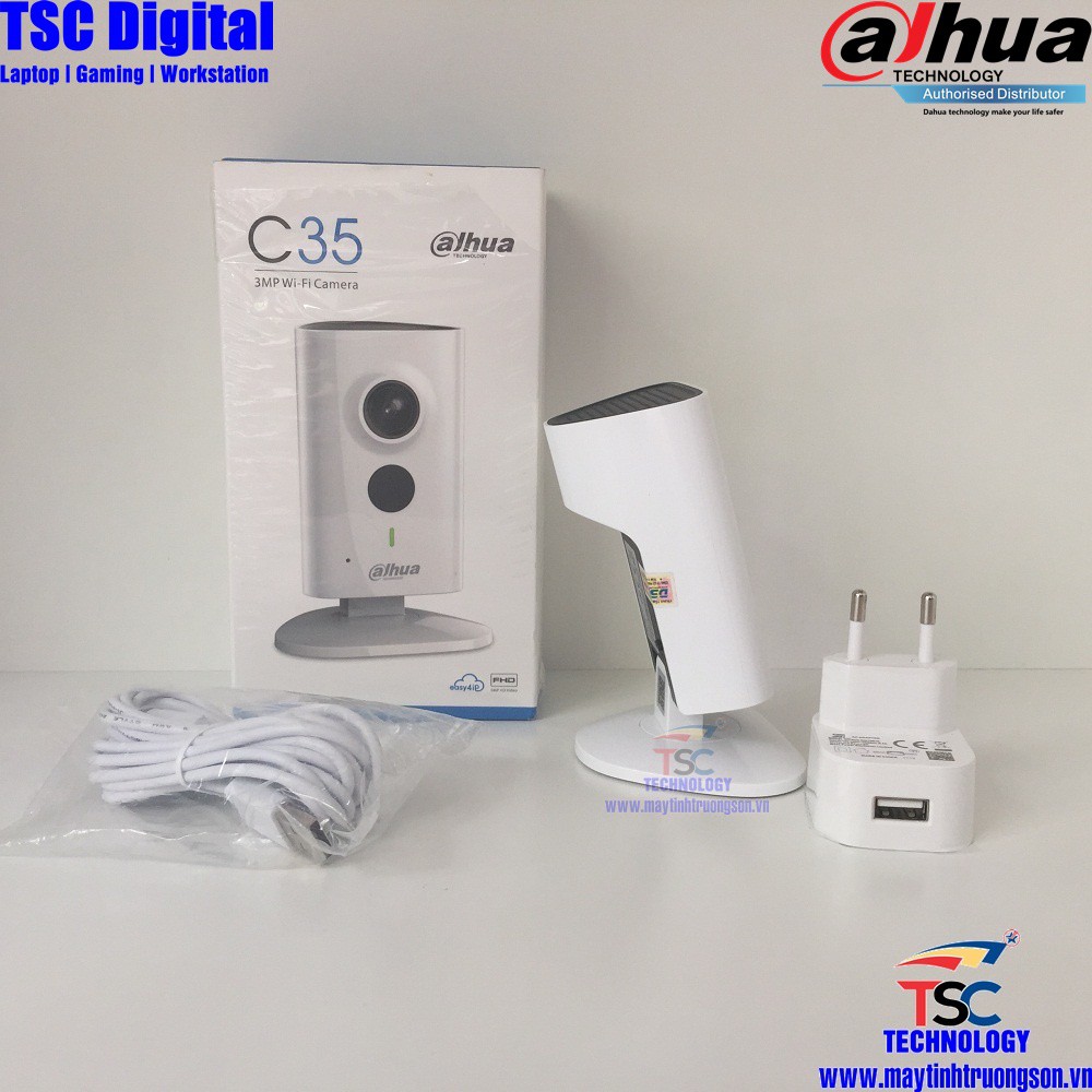 Camera IP Không Dây Dahua C35 IPCC35P 3.0MP Chính Hãng DSS | Maytinhtruongson.com.vn