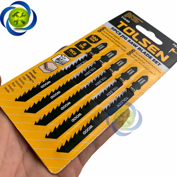 Lưỡi cưa lộng gỗ - nhựa Tolsen 76802 100mm, 6TPI màu đen