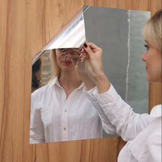 Forkoobe.vn Soft Mirror Mirror Sticker Mirror Full Body Mirror Practice Haha Mirror Self-Adhesive Wall Stickers Handmade