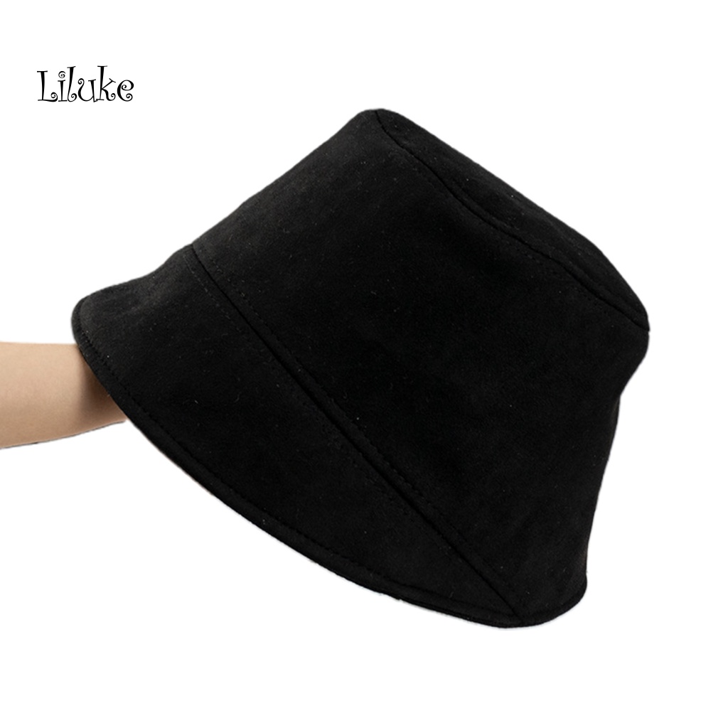 Mũ Tai Bèo Chất Liệu Da Lộn Màu Trơn Thời Trang Cho Nam Và Nữ