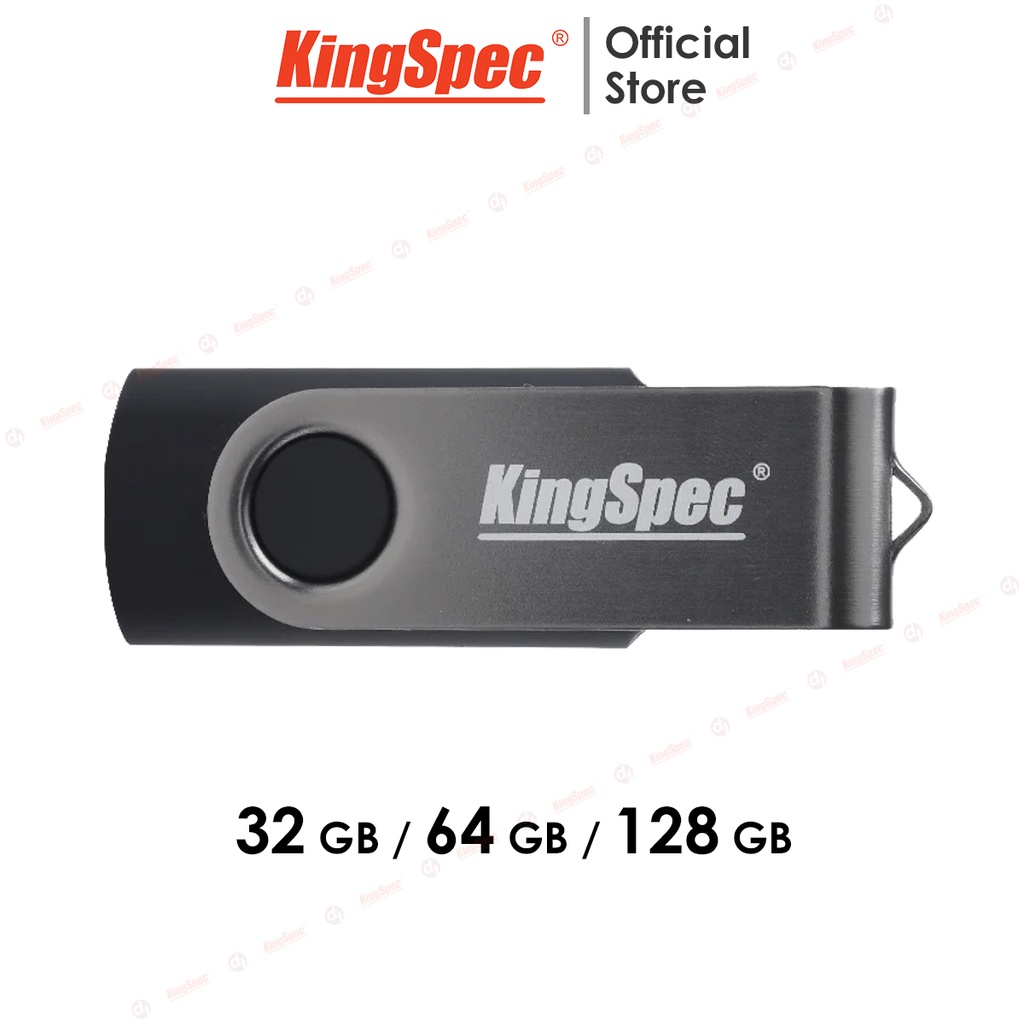 USB KingSpec 32GB / 64GB / 128GB USB 2.0 , thiết kế kim loại, Logo khắc Laser | USB-KS Series - Hàng Chính Hãng