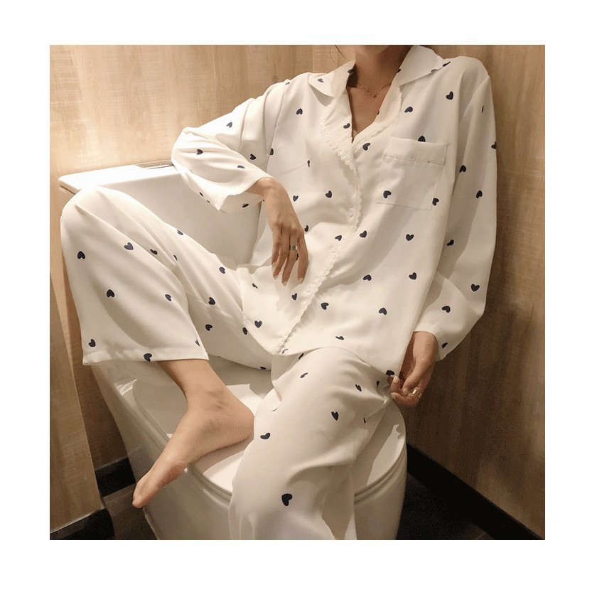 DOJI - Bộ đồ ngủ trái tim (QCCC) - MUỐI SLEEPWEAR M10