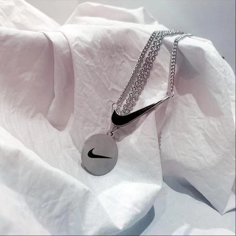 Dây Chuyền Nike Nam Thép Titan Không Gỉ 2 Lớp