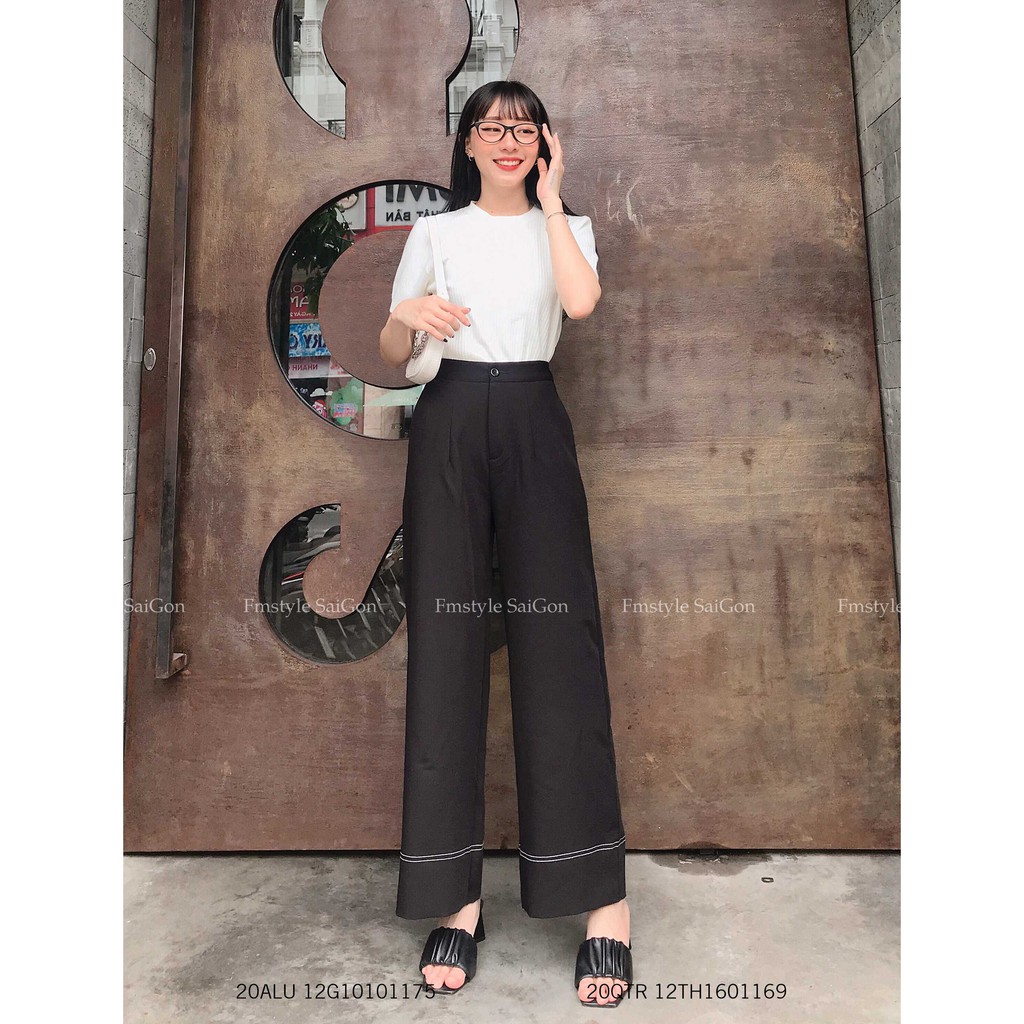 Quần tây ống suông trơn 09101 thời trang nữ Fmstyle Saigon 21QTR06TH0101 | BigBuy360 - bigbuy360.vn