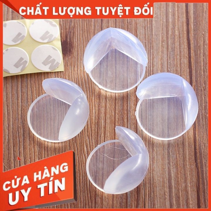 [SỐC-SALE] Bịt góc bàn CAO CẤP KÈM 3 MIẾNG DÁN 3 MẶT chất liệu silicon an toàn cho bé