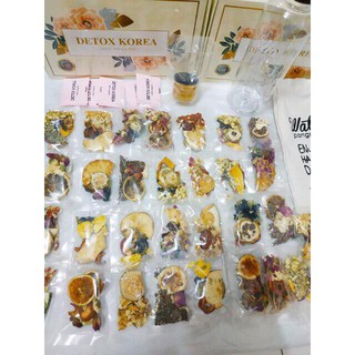 SET 30 GÓI MIX 5 VỊ HOA QUẢ  (KÈM BÌNH, ĐƯỜNG VÀ MẬT ONG)