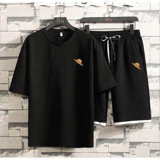 Bộ Quần Áo Nam Thể Thao [FREESHIP ĐƠN TỪ 50K ] set bộ mùa hè 2021 - Chất Cotton Thoáng Mát Phong Cách Trẻ Trung - BH