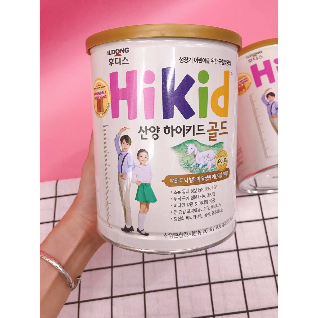 [DATE T10/2021] Sữa dê Hikid nội địa Hàn Quốc ( Sữa phát triển chiều cao và trí não cho trẻ từ 1-10 tuổi )