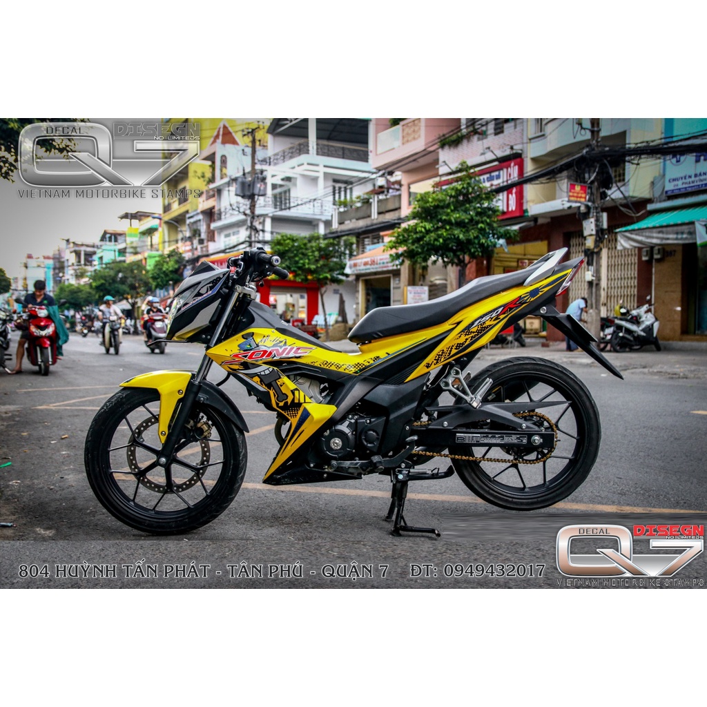 Tem Rời SONIC 150 Vàng - decalq7