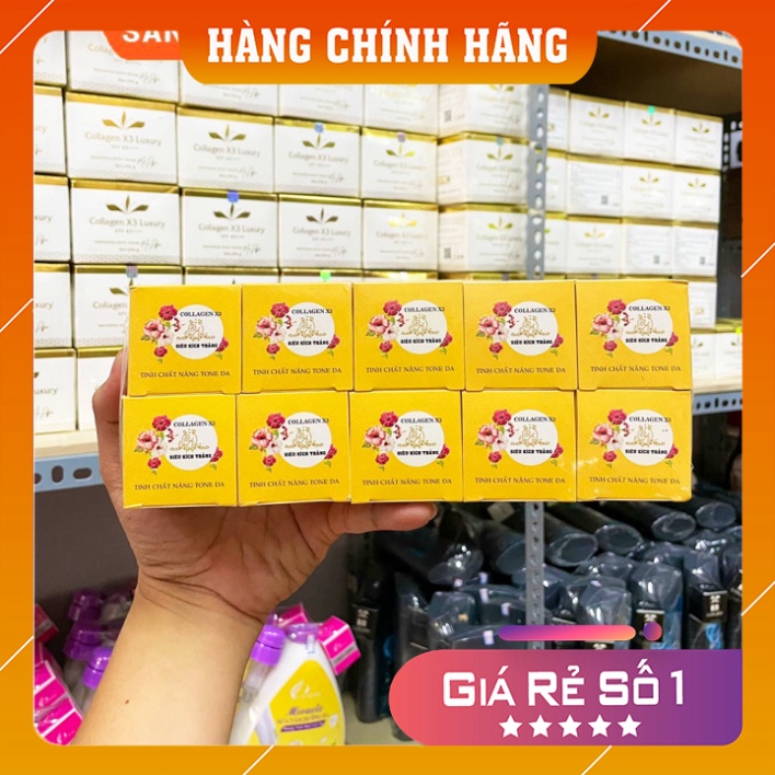 Kích Trắng ❤️𝑭𝒓𝒆𝒆𝒔𝒉𝒊𝒑❤️ Kem kích trắng Collagen X3 Mỹ Phẩm Đông Anh Chính Hãng