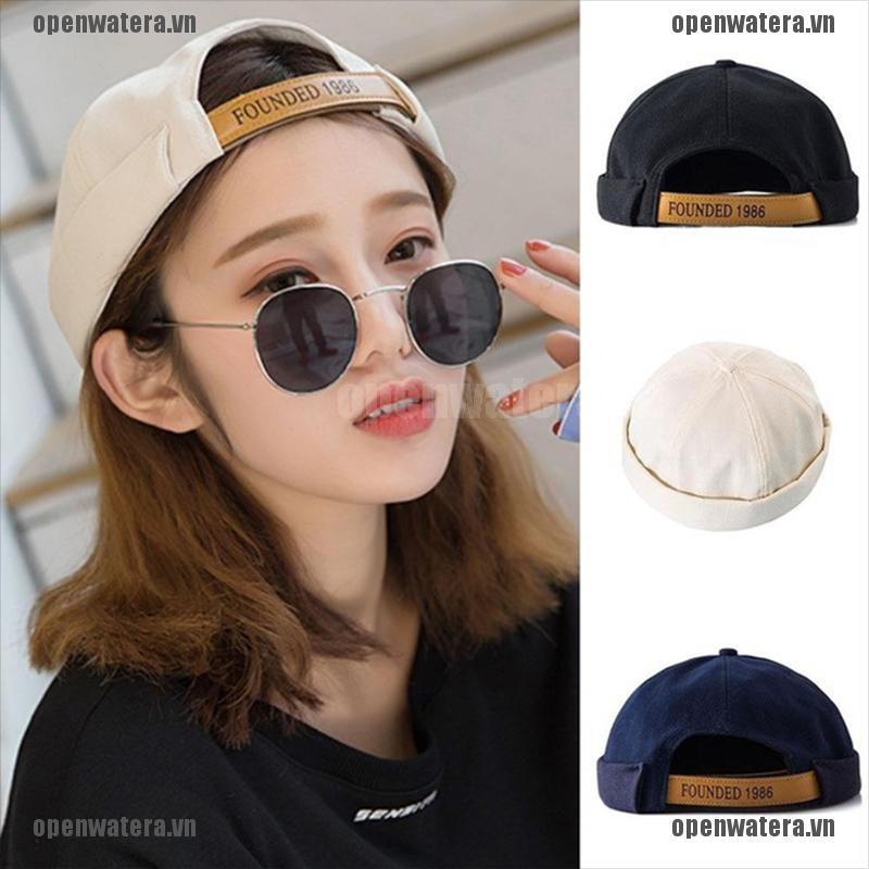 Mũ beanie không vành có thể điều chỉnh thêu họa tiết chữ cho nam và nữ