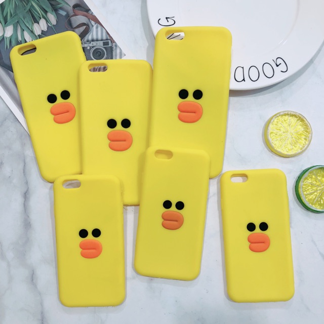 [XẢ KHO]Ốp Lưng iPhone 6/6s/6Plus/6sPlus Silicone Hình Vịt Vàng