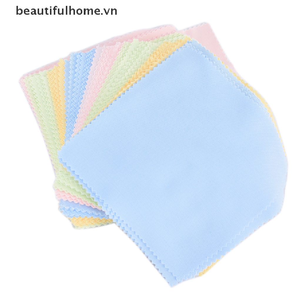 Bộ 10 Khăn Lau Kính / Màn Hình Điện Thoại / Ống Kính Máy Ảnh Sợi Nhỏ