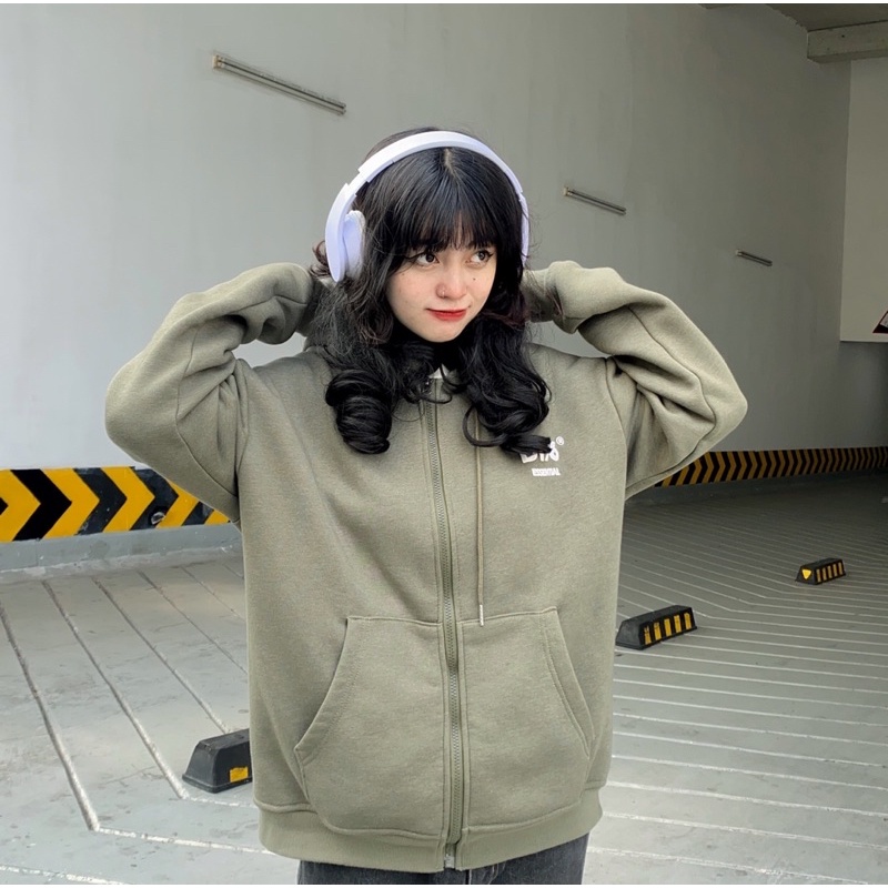 Áo hoodie zip DEJAVU.196 basic - Color pack