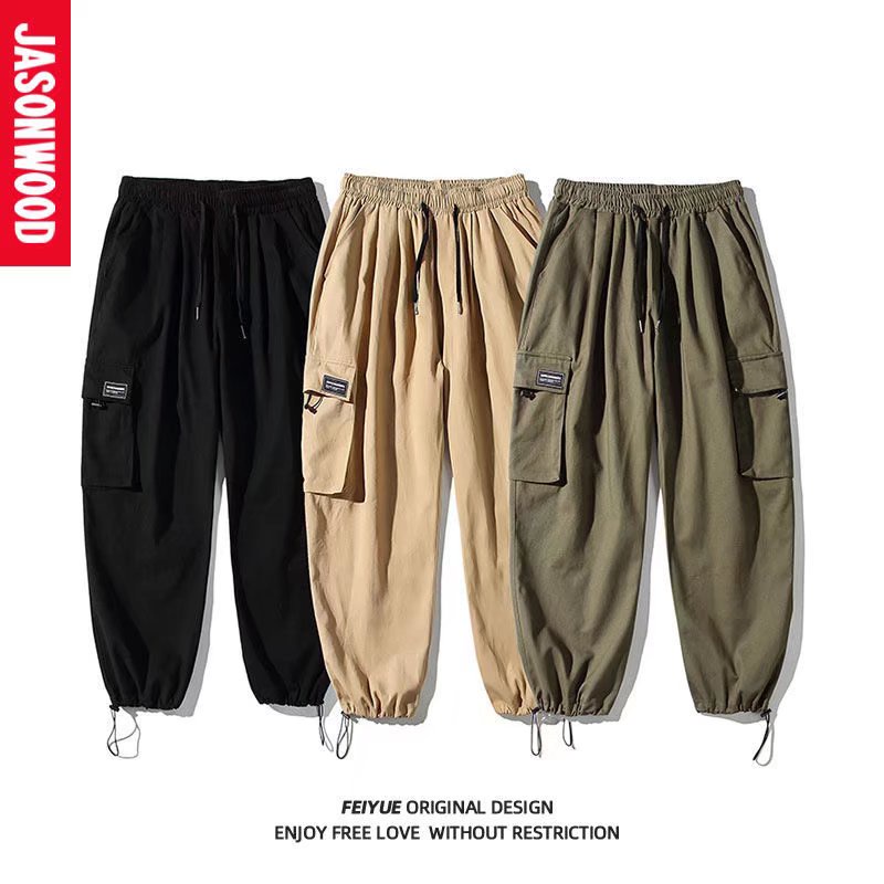 Quần Dài Dáng Rộng Nhiều Túi Phong Cách Hip Hop Đường Phố Cho Nam Giới size M-3XL