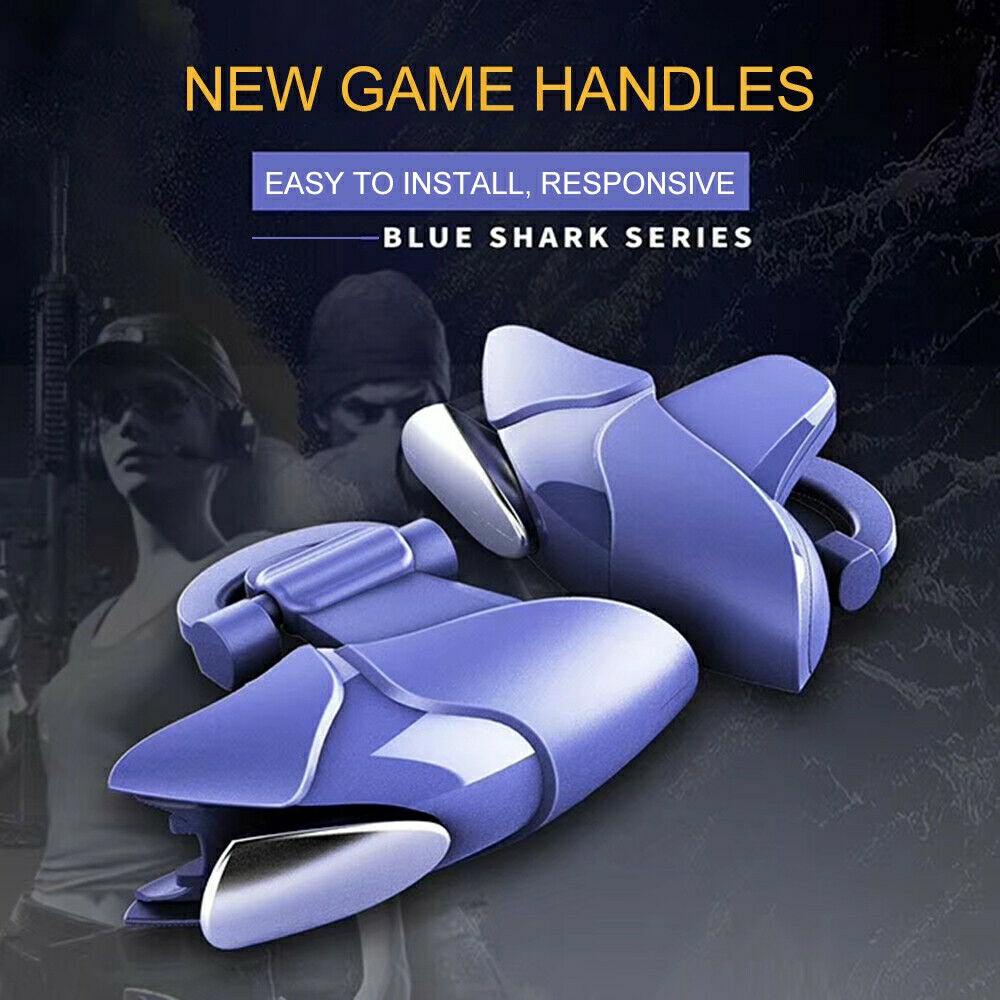 Nút bắn Pubg Blue Shark ♥️Freeship♥️ Nút bấm Pubg Phụ kiện chơi Pubg Mobile