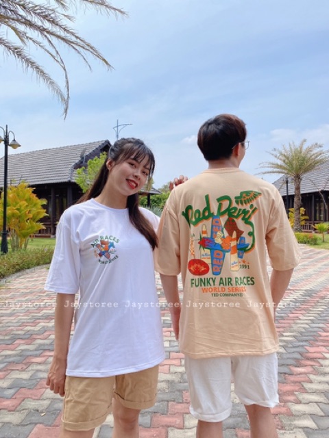 Áo Thun Tay Lỡ Unisex ❤️FREESHIP❤️ Giảm 10K Khi Nhập [ Áo Thun Nữ ] Áo Thun tay lỡ FUNKY ☂️ Nam nữ unisex ❤️