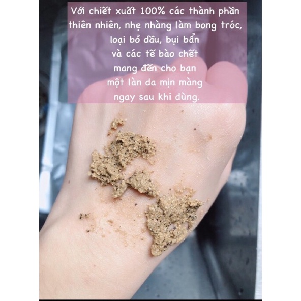 TẨY TẾ BÀO CHẾT CÁM GẠO THẢO MỘC MIX CAFE 100gram | BigBuy360 - bigbuy360.vn