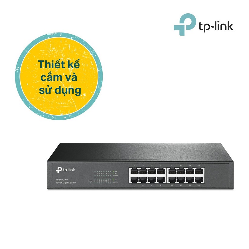 Bộ Chia Tín Hiệu TP-Link TL-SG1016D Switch 16 cổng RJ45 10/100/1000Mbps