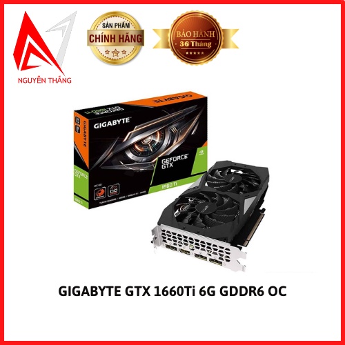 Vga card màn hình Gigabyte GTX 1660Ti 6G GDDR6 OC (GV-N166TOC-6GD)