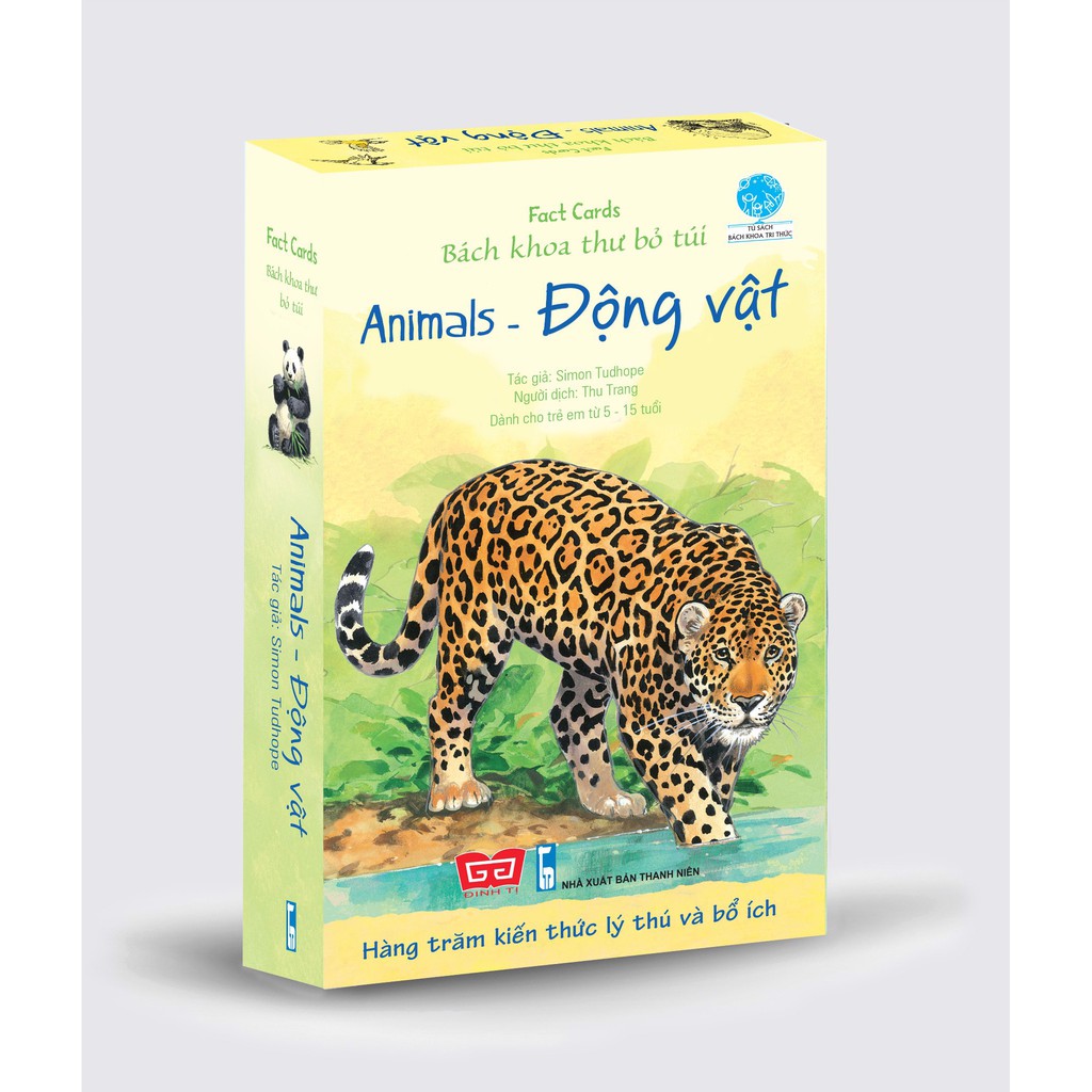 SÁCH : Fact cards - Bách khoa thư bỏ túi - Animals - Động vật