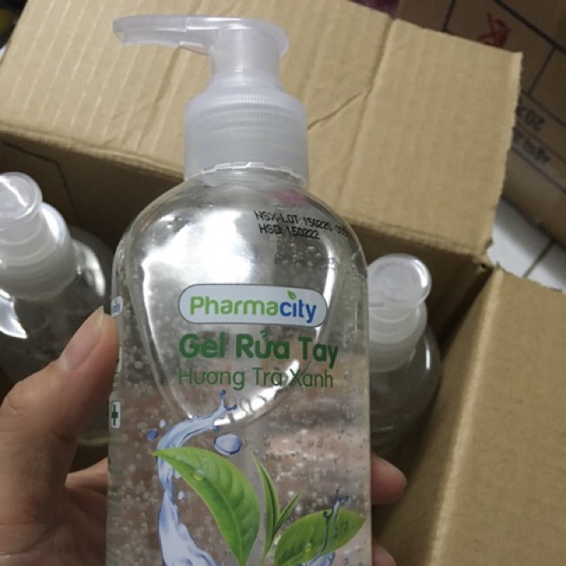 Gel rửa tay khô 320ml chai có vòi hương trà xanh và lavender Parmacity | BigBuy360 - bigbuy360.vn