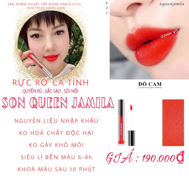 SON KEM SIÊU LÌ QUEEN JAMILA ( TẶNG KÈM DẦU TẨY TRANG VÀ MASCARA )