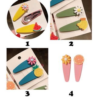 Kẹp tóc nữ hình trái cây dễ thương