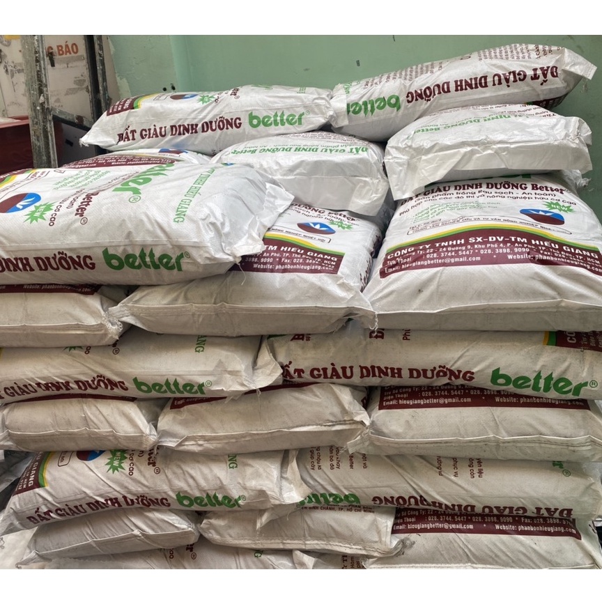 Đất dinh dưỡng trồng cây better thích hợp cho nhiều loại cây trồng, rau, cây ăn trái, khối lượng 20dm3